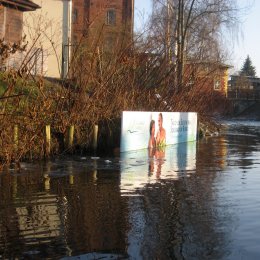 (Wasser-)Straßen-Werbung im Spreewald