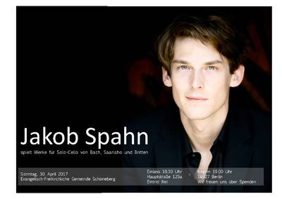 Cello-Solo-Konzert Jakob Spahn