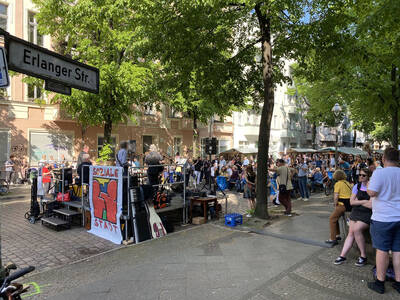Straßenfest, Musik, Sommer, Erlanger Straße 