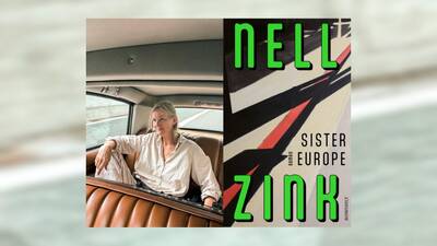 Autorin Nell Zink mit Cover ihres Romans 