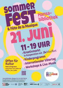 Sommerfest Hansabibliothek mit Kreativmarkt & Fête de la...