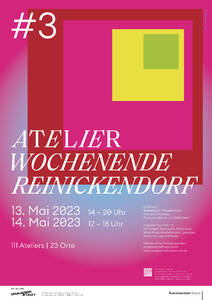 Plakat Atelierwochenende Reinickendorf 2023