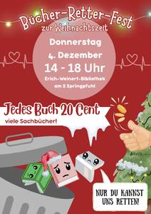 Bücher-Retter Fest zur Weihnachtszeit
