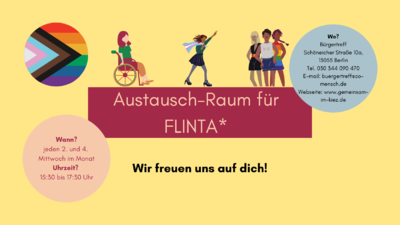 Inklusiver Austauschraum für FLINTA* in Hohenschönhausen