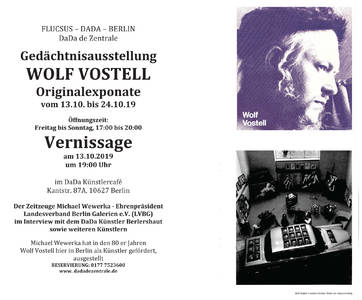 Vernissage Gedächtnisausstellung WOLF VOSTELL 
