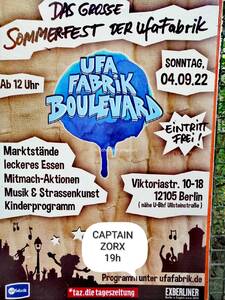 Captain Zorx laut und live auf dem Ufa Boulevard