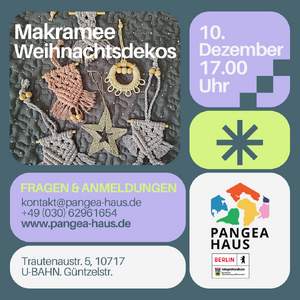 Makramee Weihnachtsdekos
