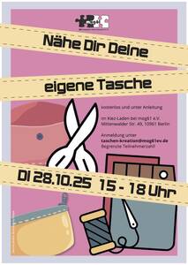 Taschen kreativ gestalten: Näh deine eigene Tasche bei mog61...