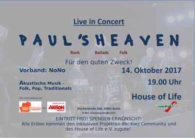 Charitykonzert mit Paul's Heaven und No No