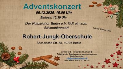 Adventskonzert des Polizeichors Berlin e.V.
