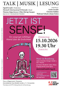 "Jetzt ist Sense!" - die Salonreihe über die Endli...