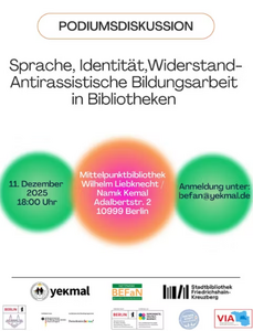 Podiumsdiskussion – Sprache, Identität, Widerstand: Antirass...
