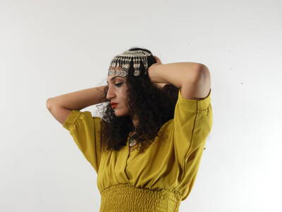 Sängerin Yousra Mansour der Band Bab L' Bluz