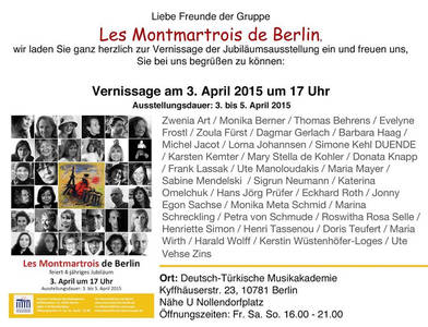 Vernissage Les Montmartrois de Berlin