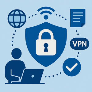 Verschiedene Icons für Cybersicherheit