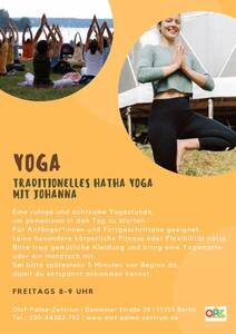 Plakat Ankündigung Yoga